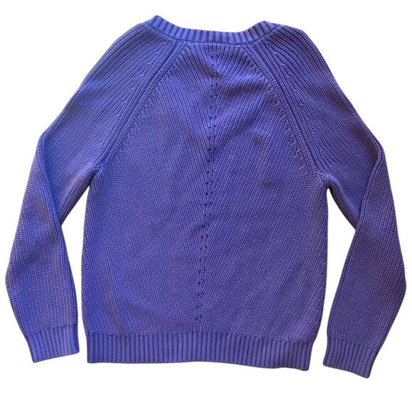 Marine Layer Ezra Chunky Shaker Knit Sweater Periwinkle Beach Slouchy Coastal-XS - Picture 7 of 13